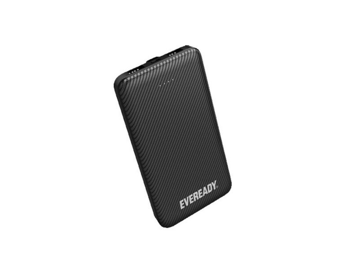 Power Bank Energizer Eveready Slim 20000mAh 2A  με 2x USB 2.0 και LED Ένδειξη Μπαταρίας Μαύρο