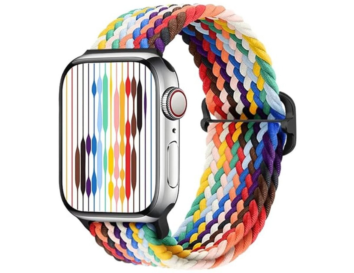 Watchband Noozy 42/44/45/49mm για Apple Watch 1/2/3/4/5/6/7/8/9/se/ultra 1/ultra 2 Μαύρο Nylon Woven Band