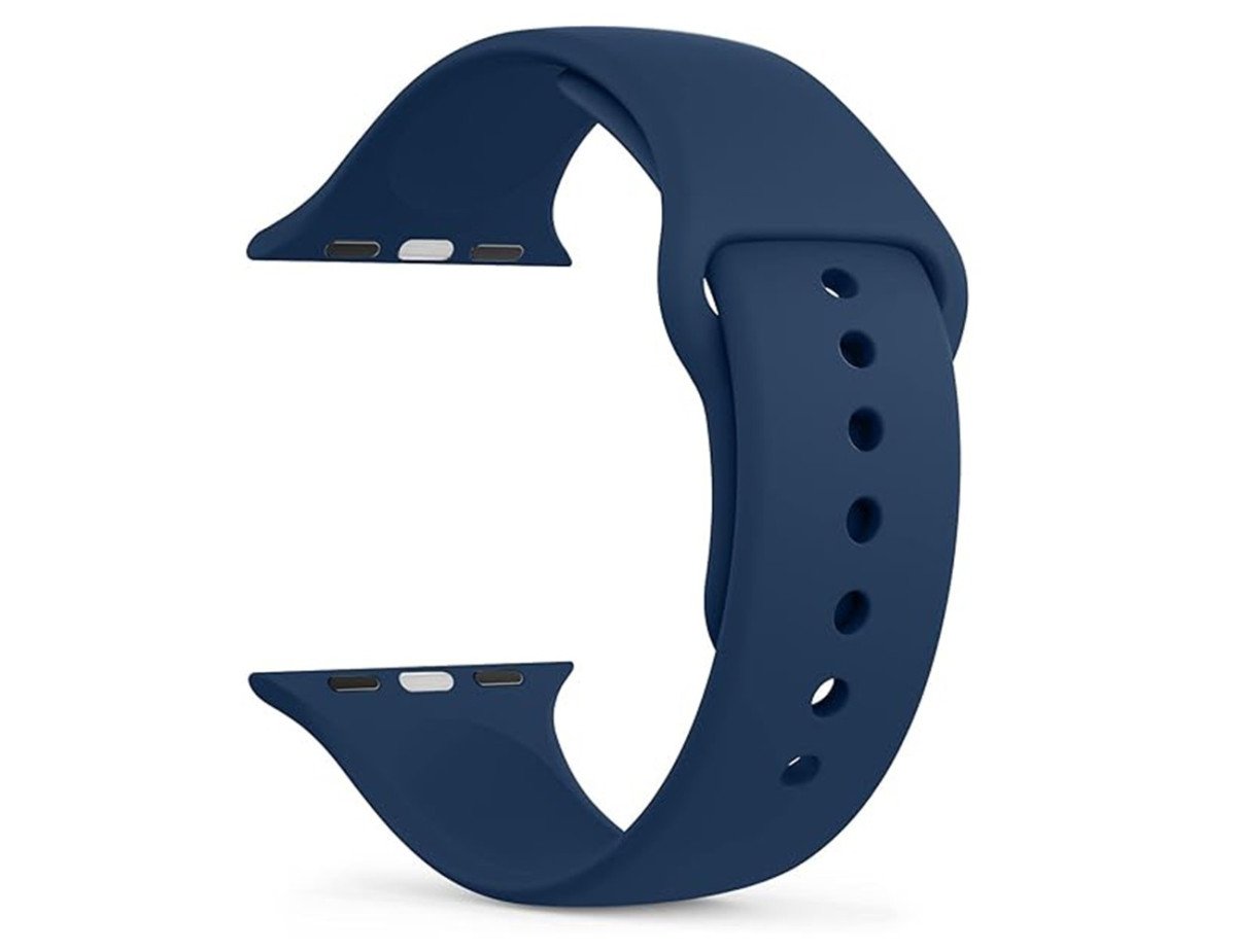 Watchband Noozy 38mm/40mm/41mm για Apple Watch 1/2/3/4/5/6/7/8/9/se/ultra 1/ultra 2 Σκούρο Μπλε Silicon Band