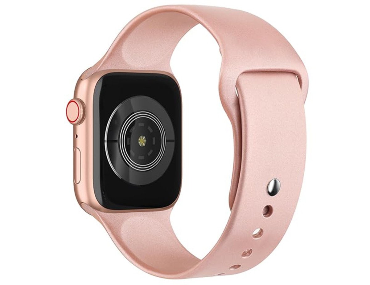 Watchband Noozy 38mm/40mm/41mm για Apple Watch 1/2/3/4/5/6/7/8/9/se/ultra 1/ultra 2 Ροζ Silicon Band