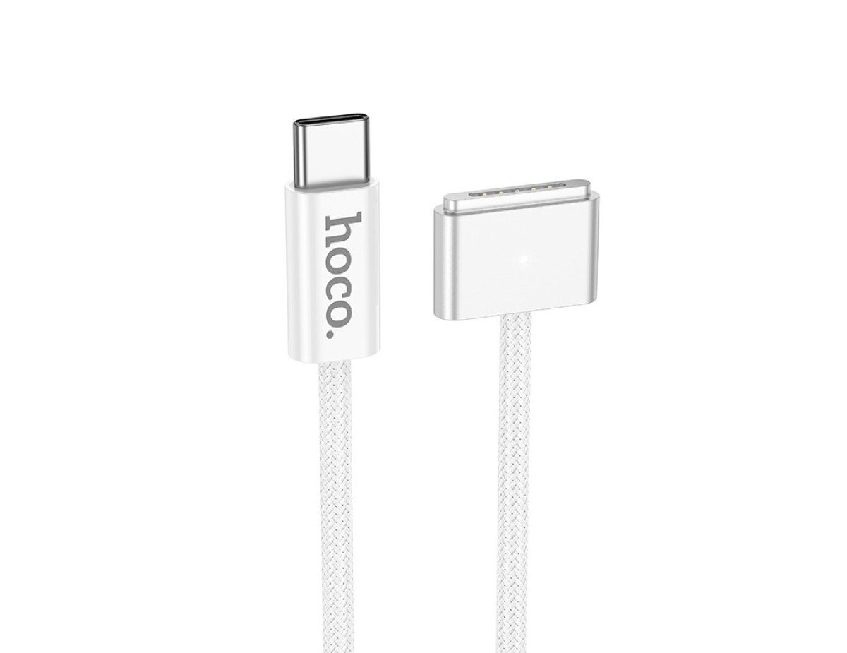 Magnetic Καλώδιο Φόρτισης Hoco X103 USB-C σε Mag3 140W με Braided Καλώδιο 2m Λευκό