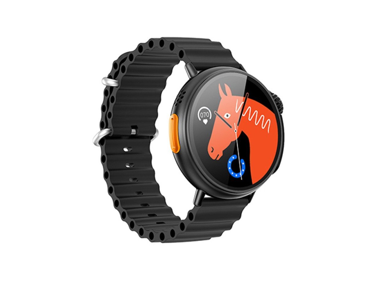 Smartwatch Hoco Y18 IP67 IPS Οθόνη 1.52" 300mAh V5.1 με Δυνατότητα Κλήσεων Μαύρο