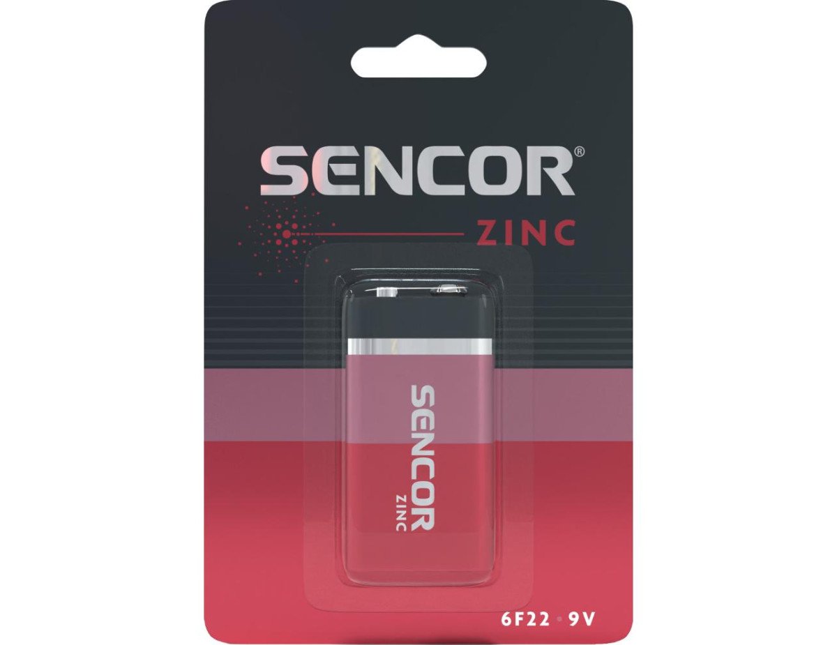 Μπαταρία Sencor SBA 6F22 Zinc-Carbon 9V