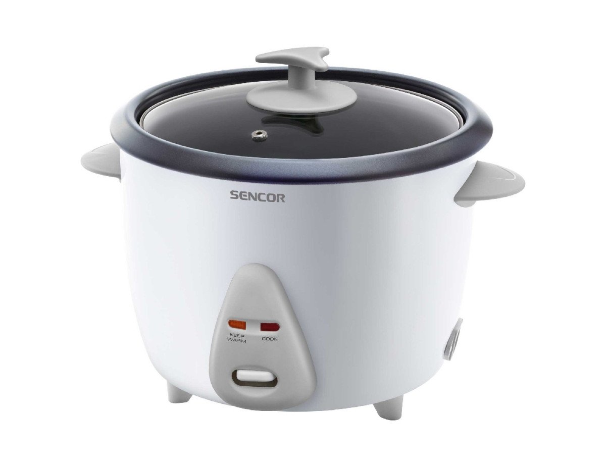 Ατμομάγειρας Ρυζιού Rice Cooker 1,5lt Stainless Steel Sencor SRM 1500WH Λευκό