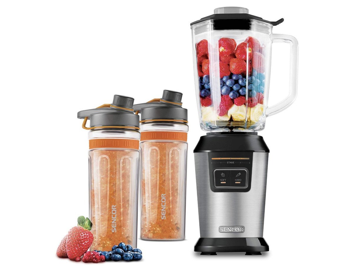 Μπλέντερ Set Smoothie Maker 600/900ml 800W Sencor SBL 7550SS Ασημί