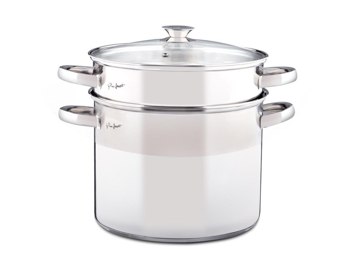 Κατσαρόλα Ζυμαρικών με Σουρωτήρι 24cm 8lt Stainless Steel Lamart LTSS2417