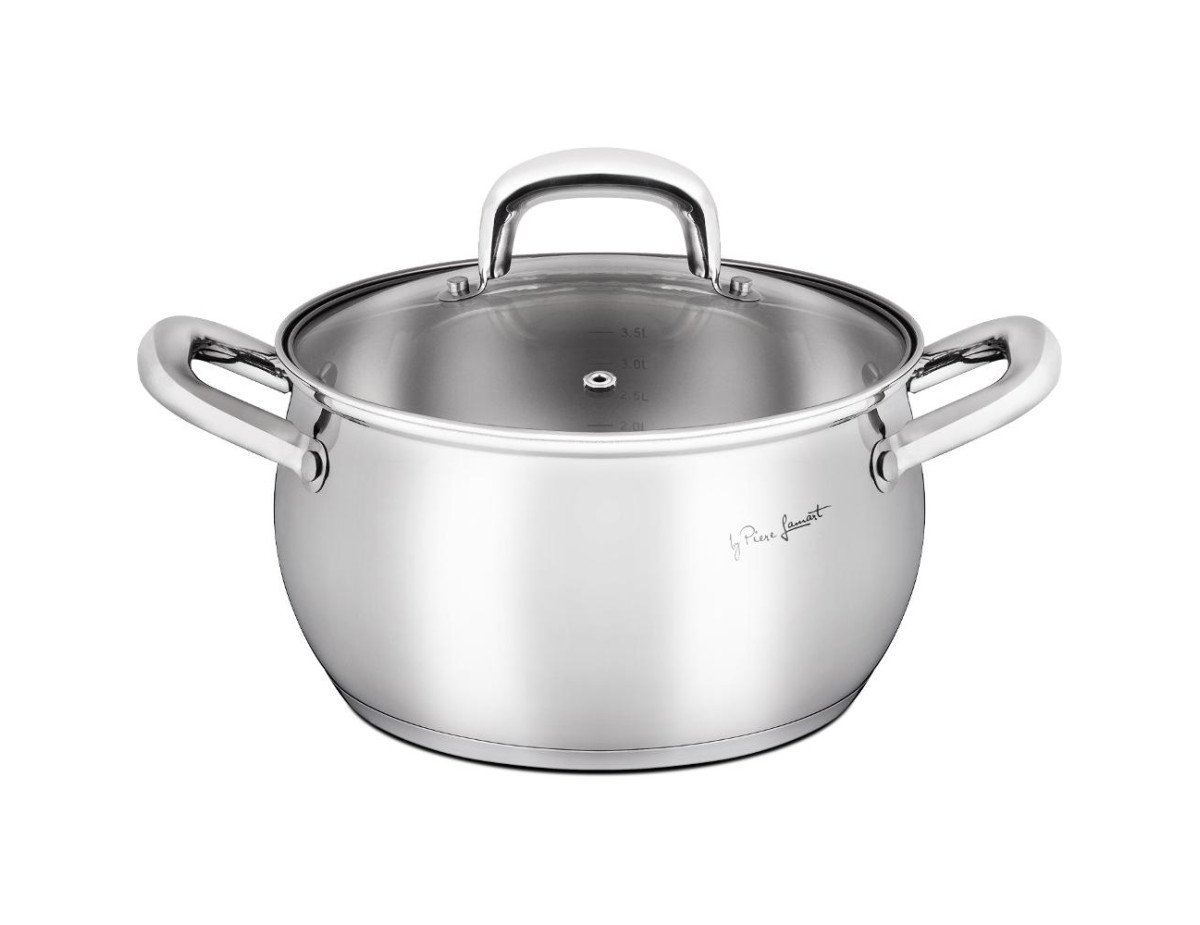 Κατσαρόλα SHAPE 22cm 4,7lt Stainless Steel Lamart LT1161