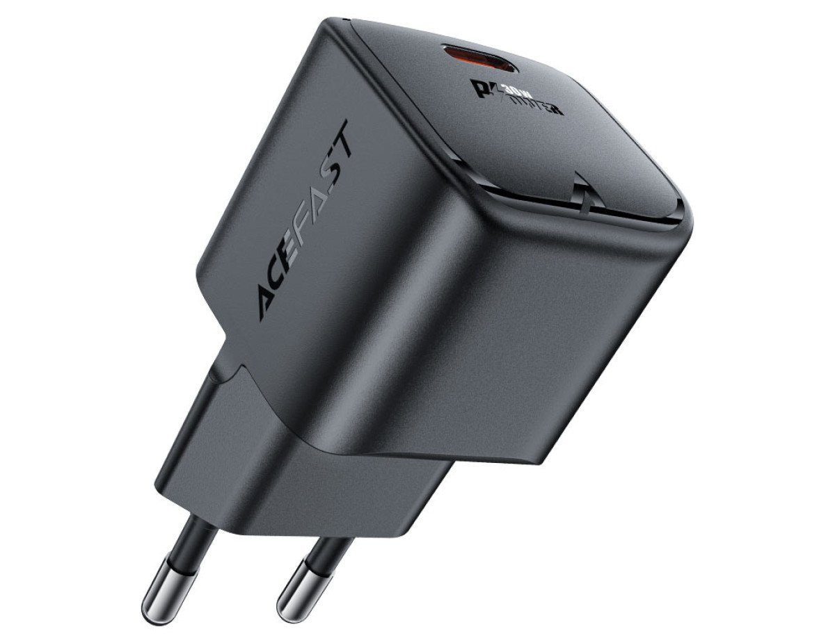 Φορτιστής Ταξιδίου Acefast A77 Fast Charging USB-C Mini PD30W GaN Μαύρο