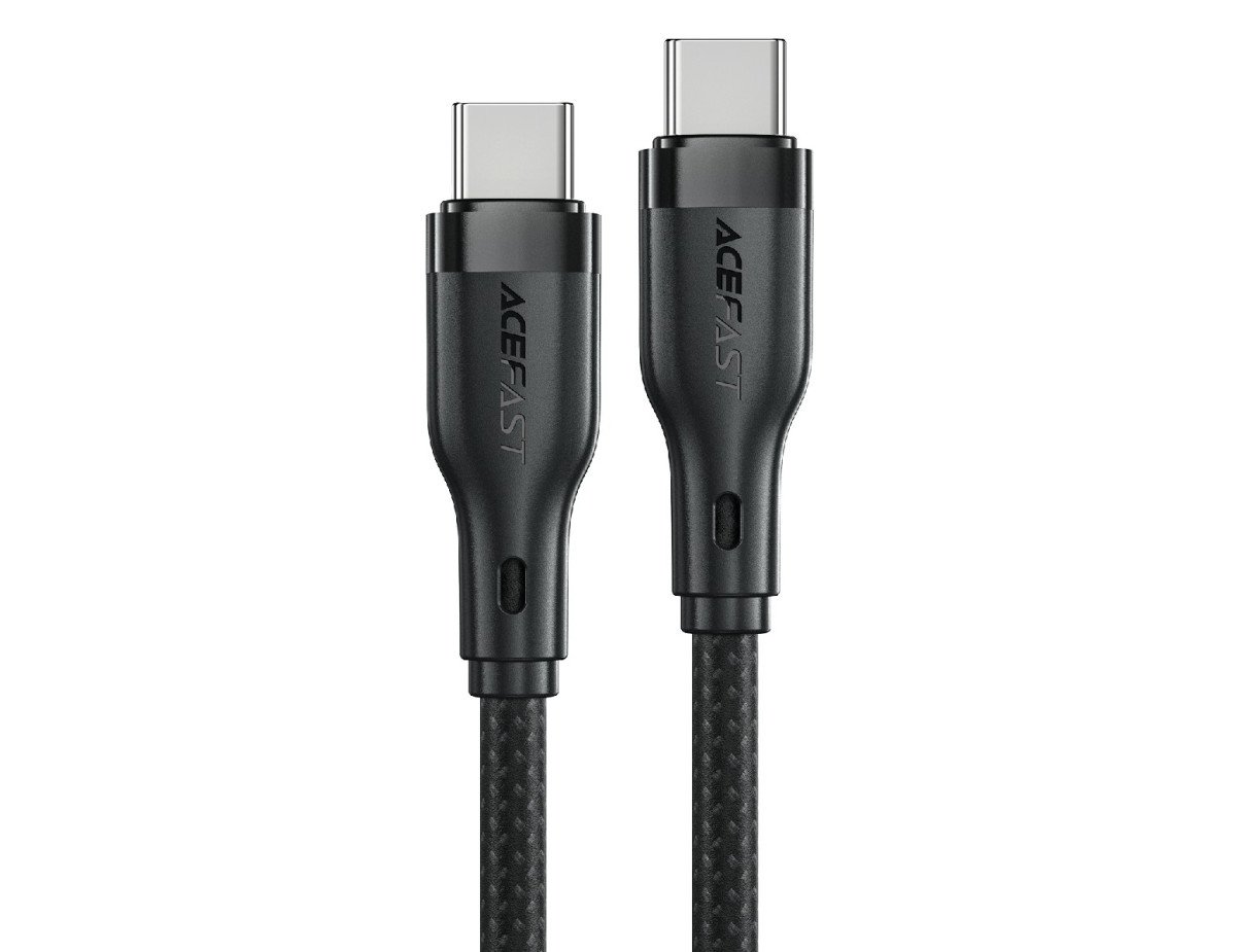 Καλώδιο σύνδεσης Acefast C8-03 USB-C σε USB-C 60W 1.2m Μαύρο Braided