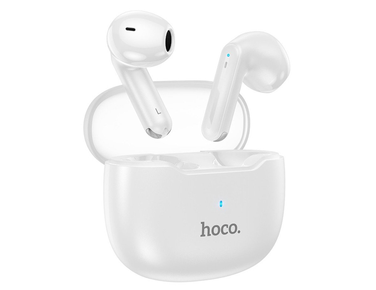 Wireless Hands Free Hoco EW29 Depth V5.3 400mAh με 7 Ώρες Λειτουργίας Dual Mic ENC Noise Reduction και Εναλλαγή Master/Slave Λευκό