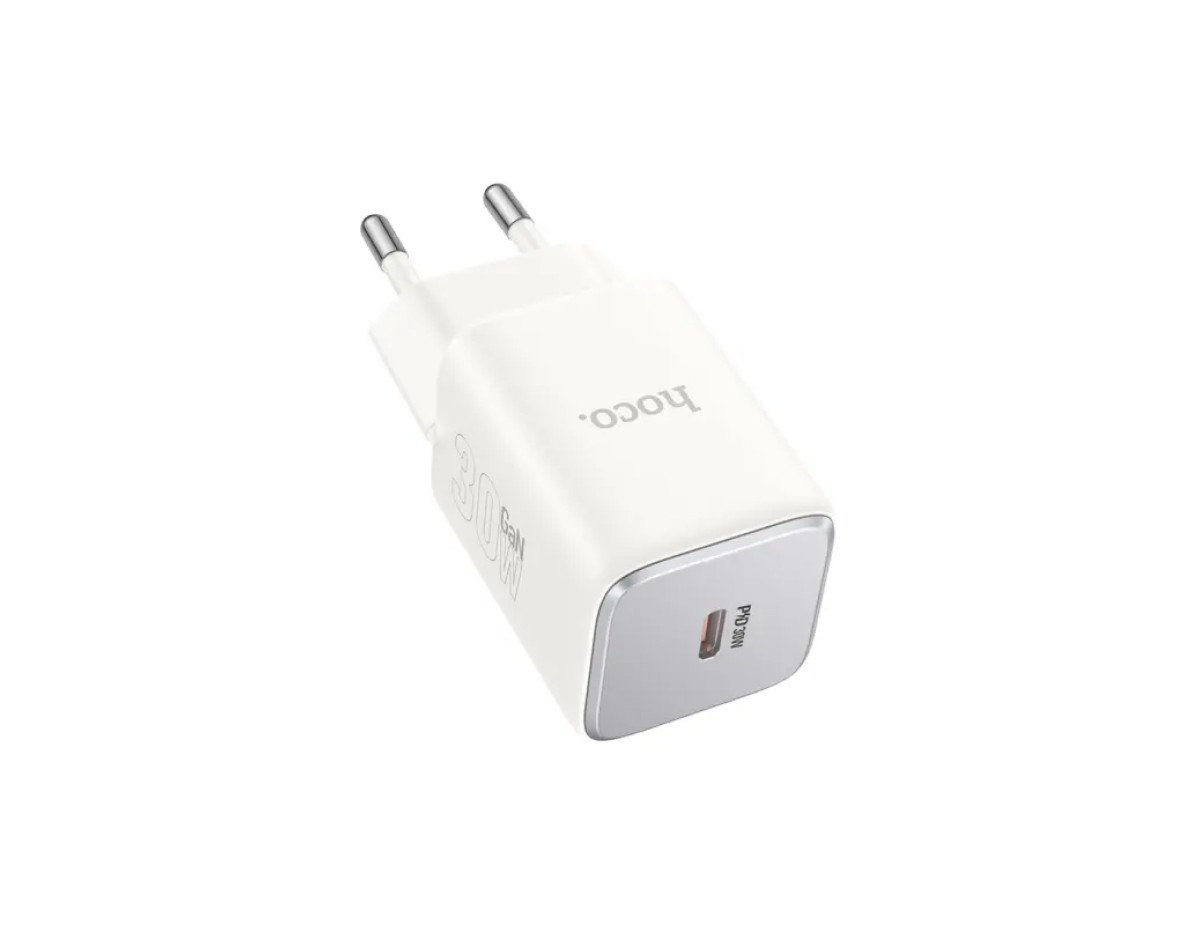 Φορτιστής Ταξιδίου Hoco N43 Vista με USB-C PD30W GaN Tech Small Size Λευκό