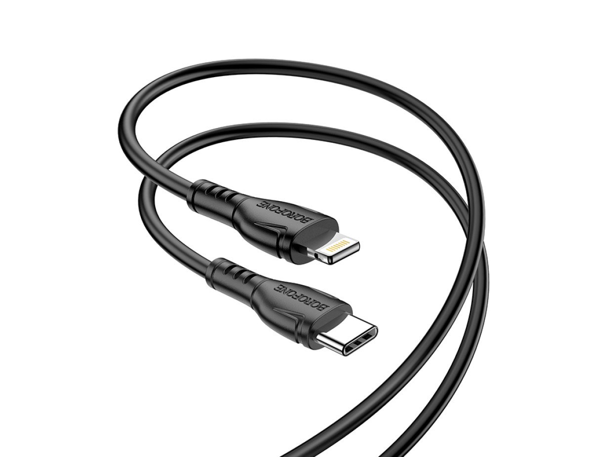 Καλώδιο σύνδεσης Borofone BX51 Triumph USB-C σε Lightning 12W 2.4A 1μ Μαύρο