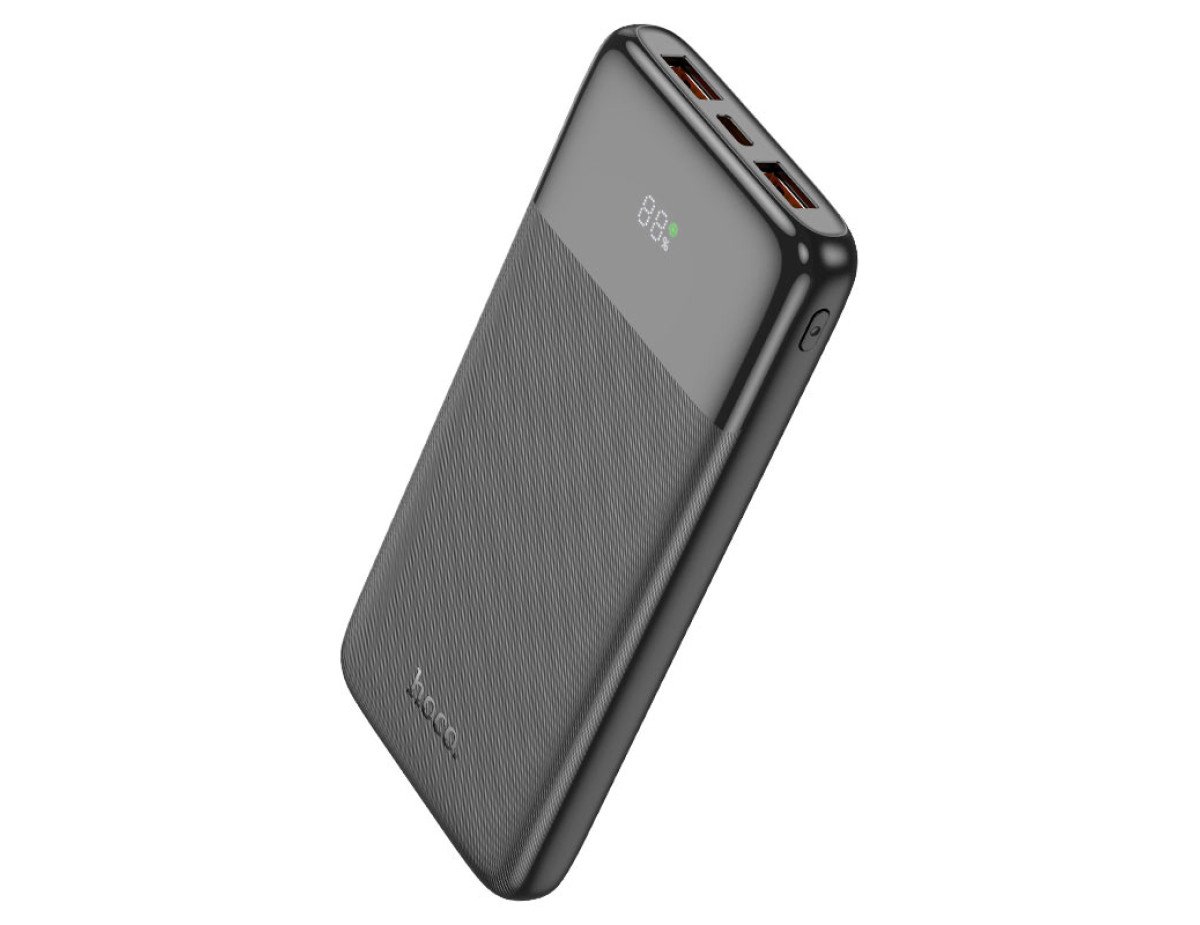 Power Bank Hoco J121 10000mAh PD3.0, PD20W, QC3.0, QC2.0 με 2xUSB-A και USB-C Μαύρο