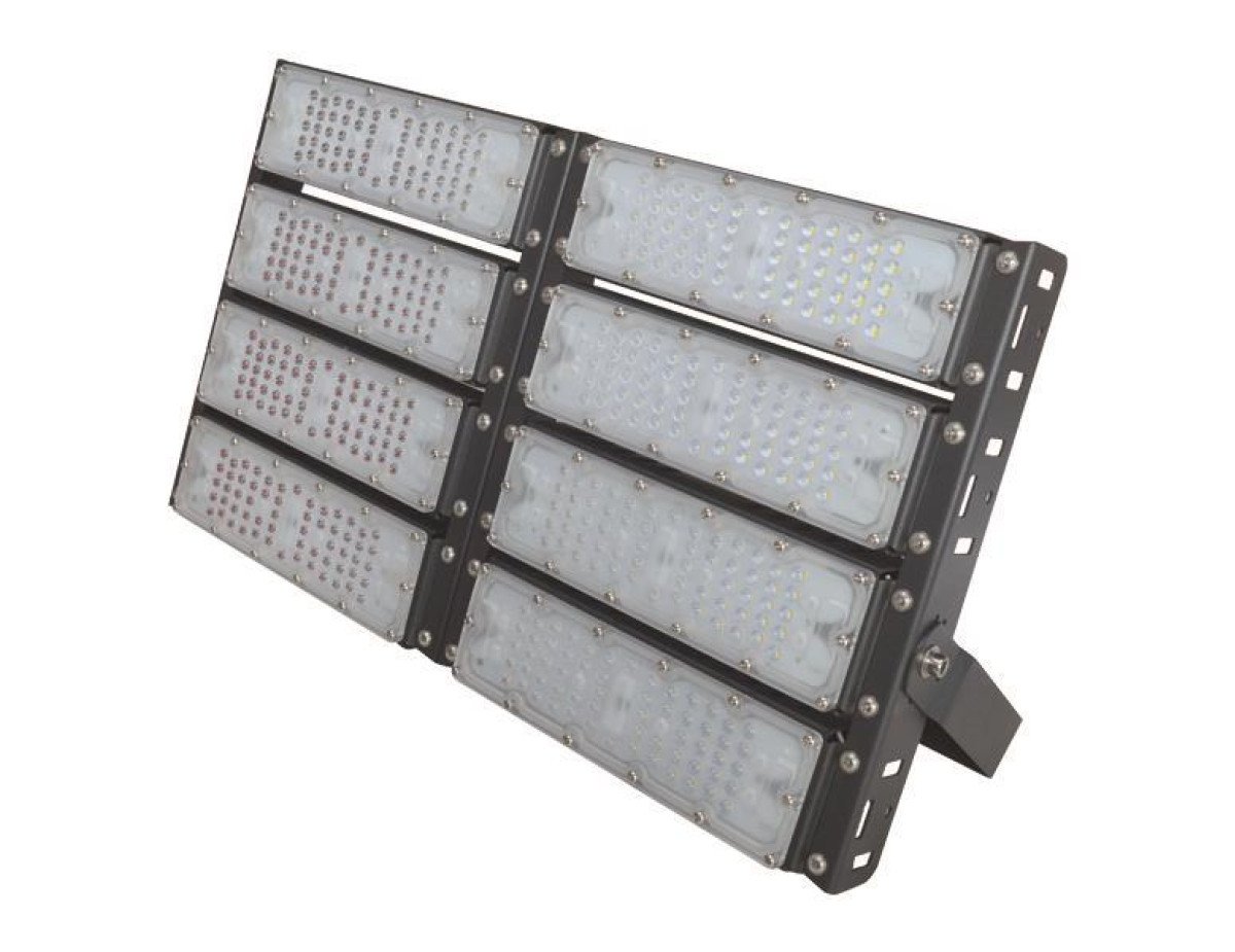 ΠΡΟΒΟΛΕΑΣ LED SMD 8Χ50/400W AC100-240V ΜΑΥΡΟΣ IP65 6500K PLUS