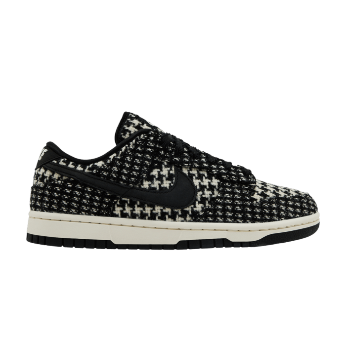 Nike Dunk Low Harris Tweed White Black Multi (Women's) Nike Dunk Low Harris Tweed White Black Multi (Women's)