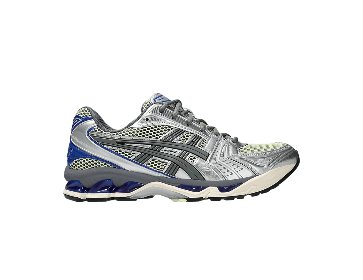ASICS Gel-Kayano 14 Soft Yellow Asics Blue