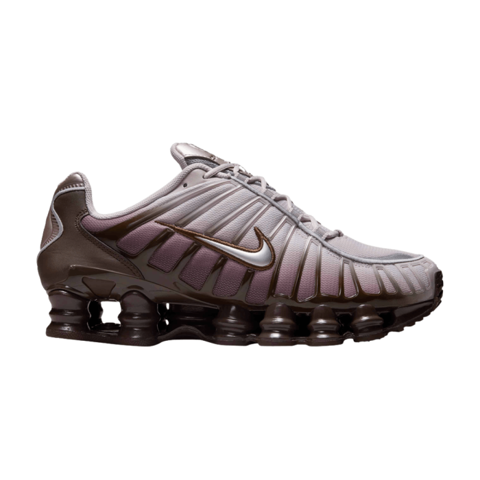 Nike Shox TL Baroque Brown Platinum Violet Metallic Silver (Women's) Nike Shox TL Baroque Brown Platinum Violet Metallic Silver (Women's)
