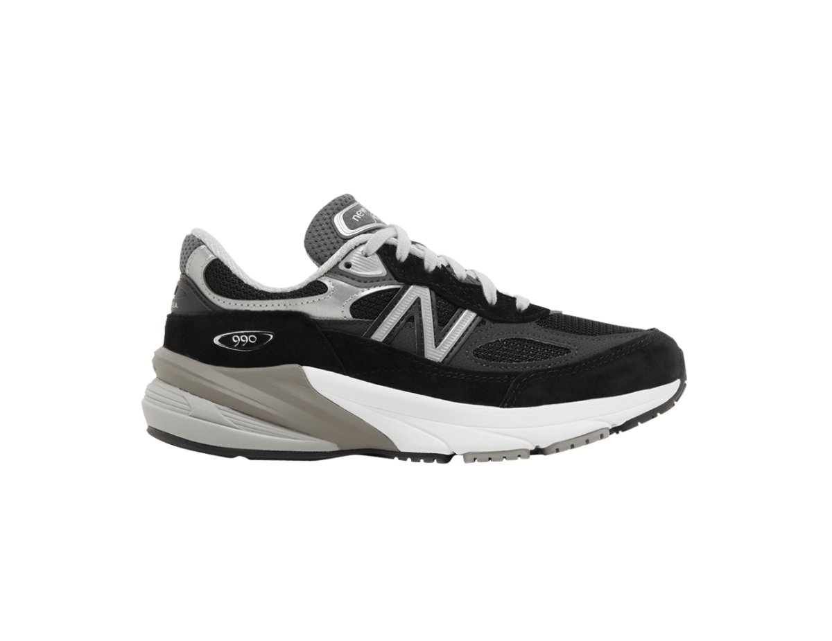 New Balance 990v6 MiUSA Black Grey White (Women's)