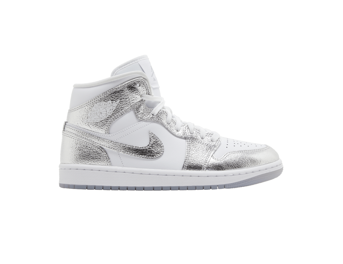 Jordan 1 Mid SE Metallic Silver (Women's)