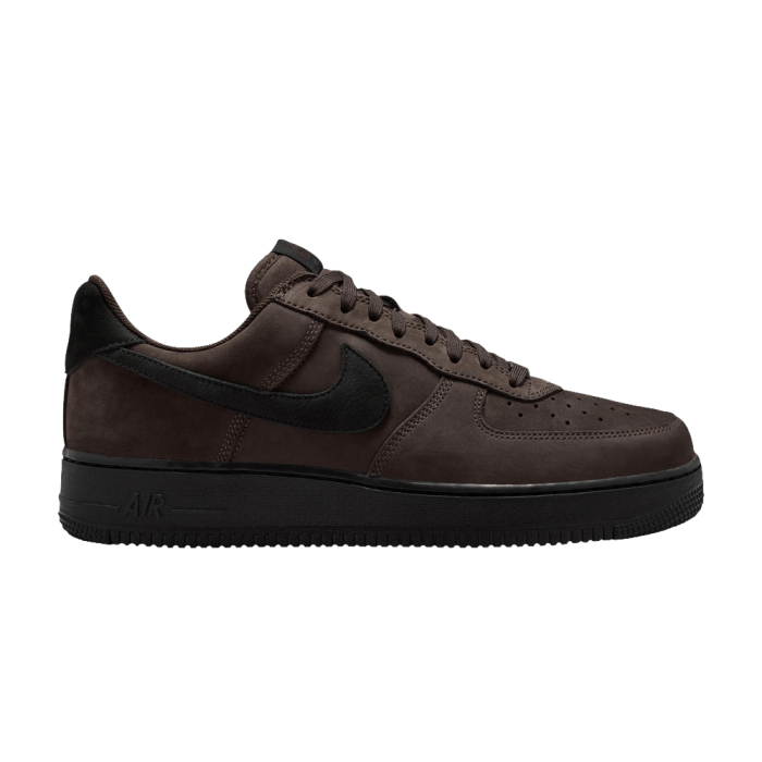 Nike Air Force 1 Low Retro Premium QS Black Tea Black Badgeless Nike Air Force 1 Low Retro Premium QS Black Tea Black Badgeless