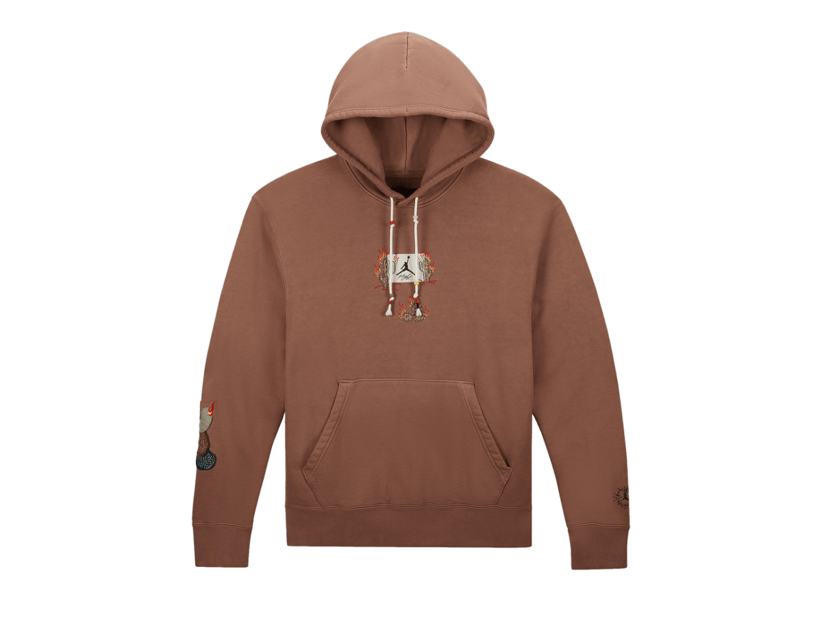 Travis Scott x Jordan Flight Graphic Hoodie Archaeo Brown
