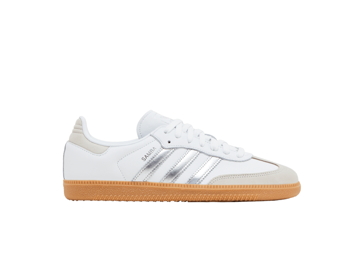 adidas Samba OG White Silver Metallic Grey (Women's)