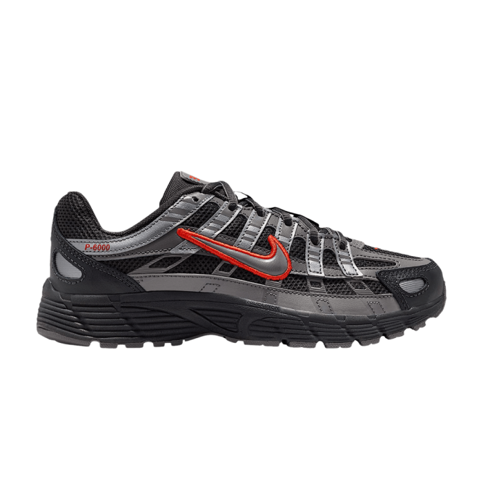 Nike P-6000 Anthracite Picante Red Metallic Cool Grey (GS)