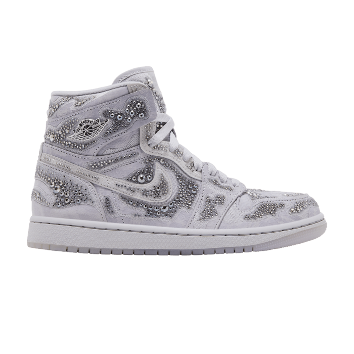 Jordan 1 Retro High OG Swarovski Vast Grey (Women's)