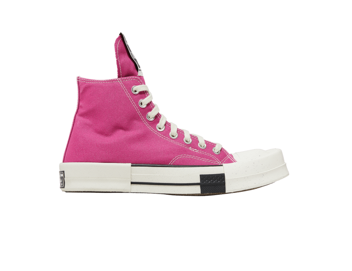 Converse TURBODRK Laceless Chuck Taylor All Star 70 Hi Rick Owens DRKSHDW Cactus Flower Pink