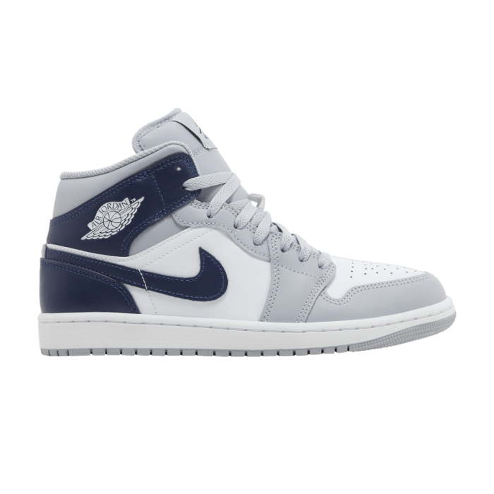 Jordan 1 Mid Wolf Grey Midnight Navy Jordan 1 Mid Wolf Grey Midnight Navy