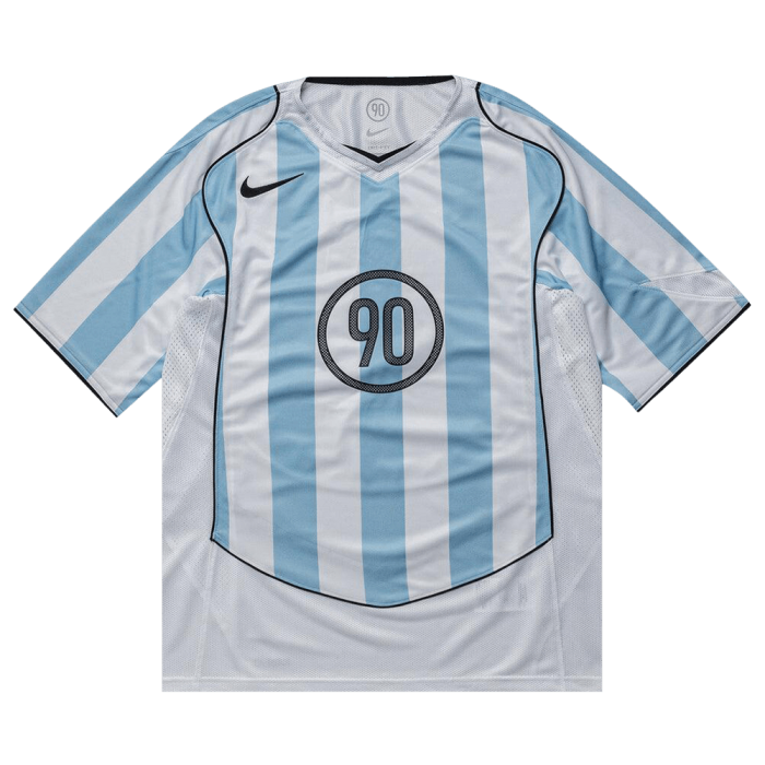Nike T90 Dri-Fit Soccer Jersey 'Psychic Blue/White/Black/Black'