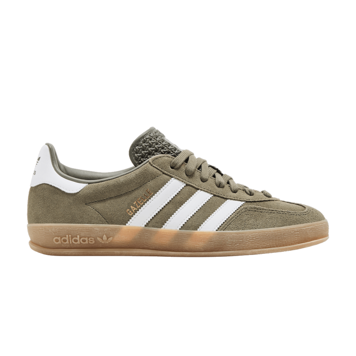 adidas Gazelle Indoor Olive Strata Cloud White Gum