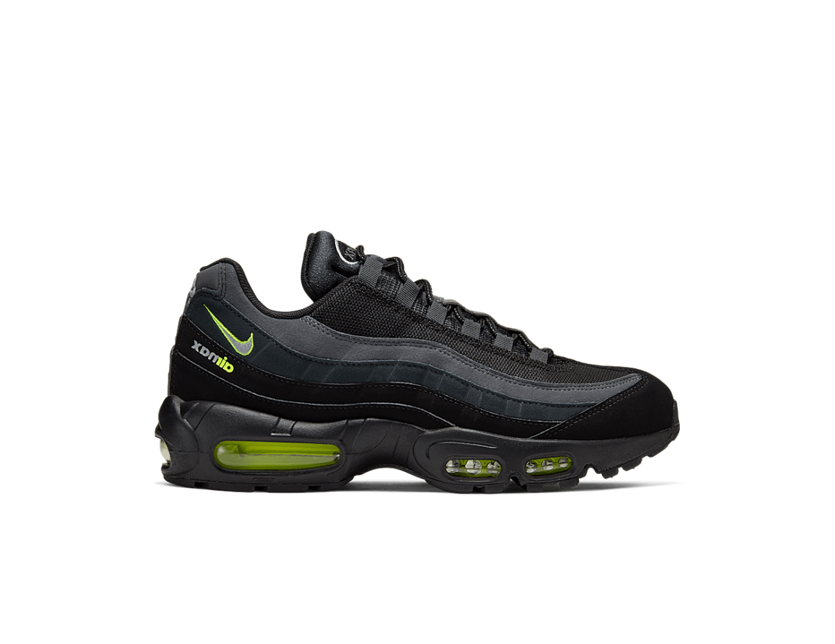 Nike Air Max 95 Retro Logo Black Grey Volt Nike Air Max 95 Retro Logo Black Grey Volt