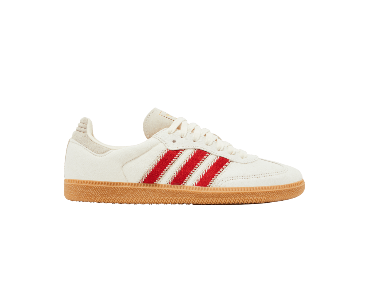 adidas Samba OG Pony Hair Wonder Beige Better Scarlet (Women's)