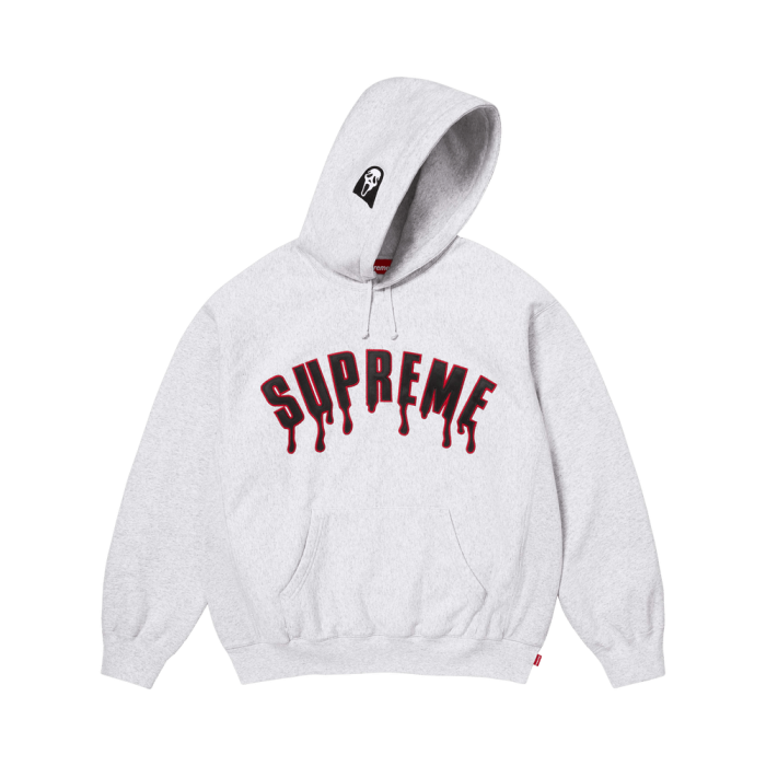 Supreme Ghostface Arc Hooded Sweatshirt 'Ash Grey' Supreme Ghostface Arc Hooded Sweatshirt 'Ash Grey'