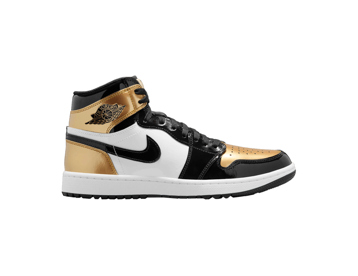 Jordan 1 Retro High Golf Patent Gold Toe