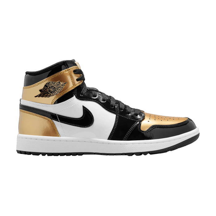 Jordan 1 Retro High Golf Patent Gold Toe Jordan 1 Retro High Golf Patent Gold Toe