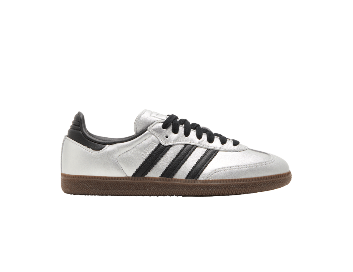 adidas Samba OG Silver Metallic Black Gum (Women's)
