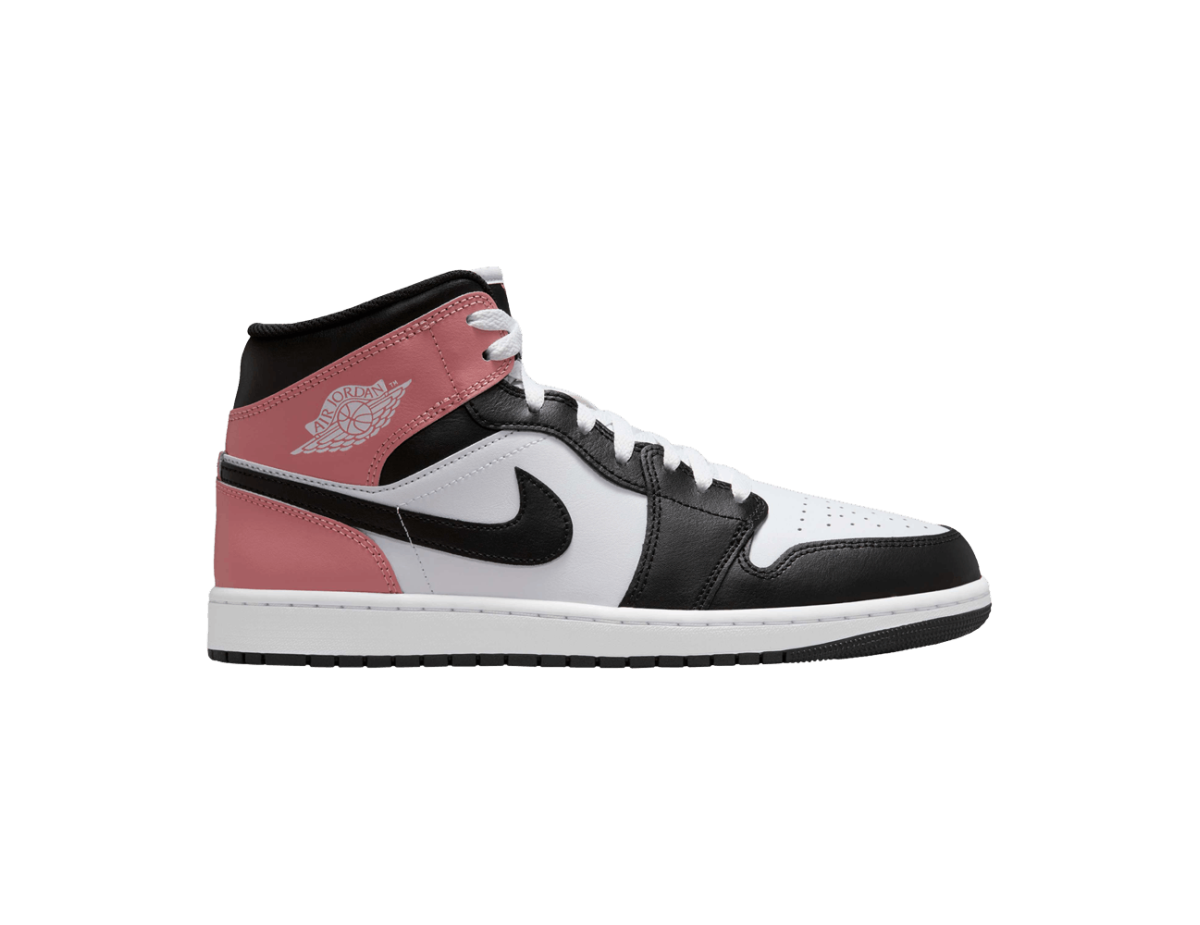 Jordan 1 Mid White Rust Pink Black