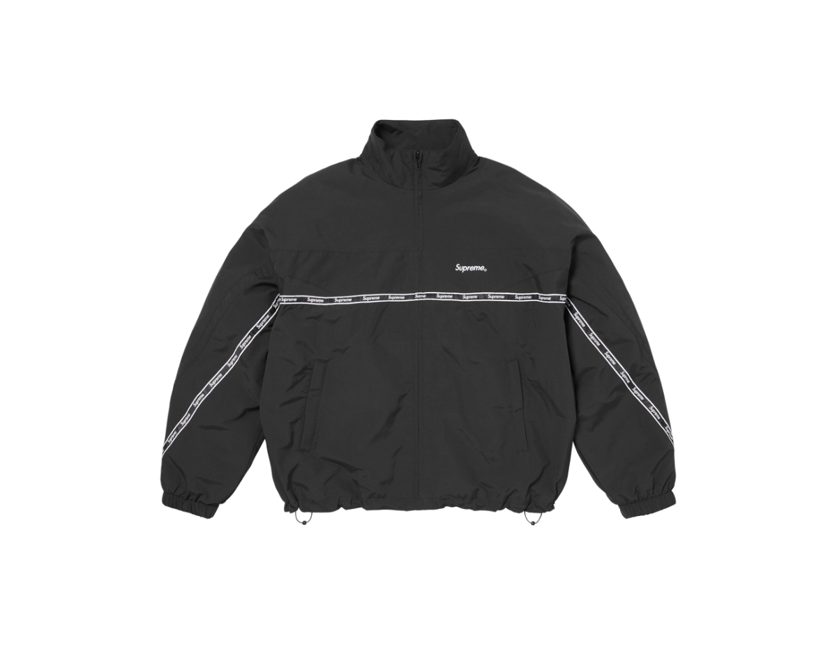 Supreme Logo Taping Track Jacket 'Black' Supreme Logo Taping Track Jacket 'Black'