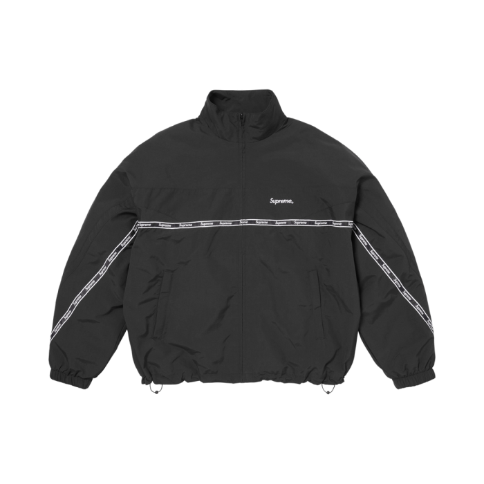 Supreme Logo Taping Track Jacket 'Black' Supreme Logo Taping Track Jacket 'Black'