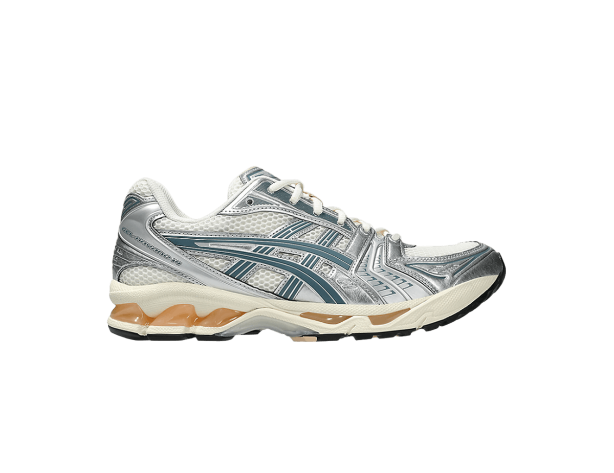 ASICS Gel-Kayano 14 Birch Pure Silver Teal Gold ASICS Gel-Kayano 14 Birch Pure Silver Teal Gold