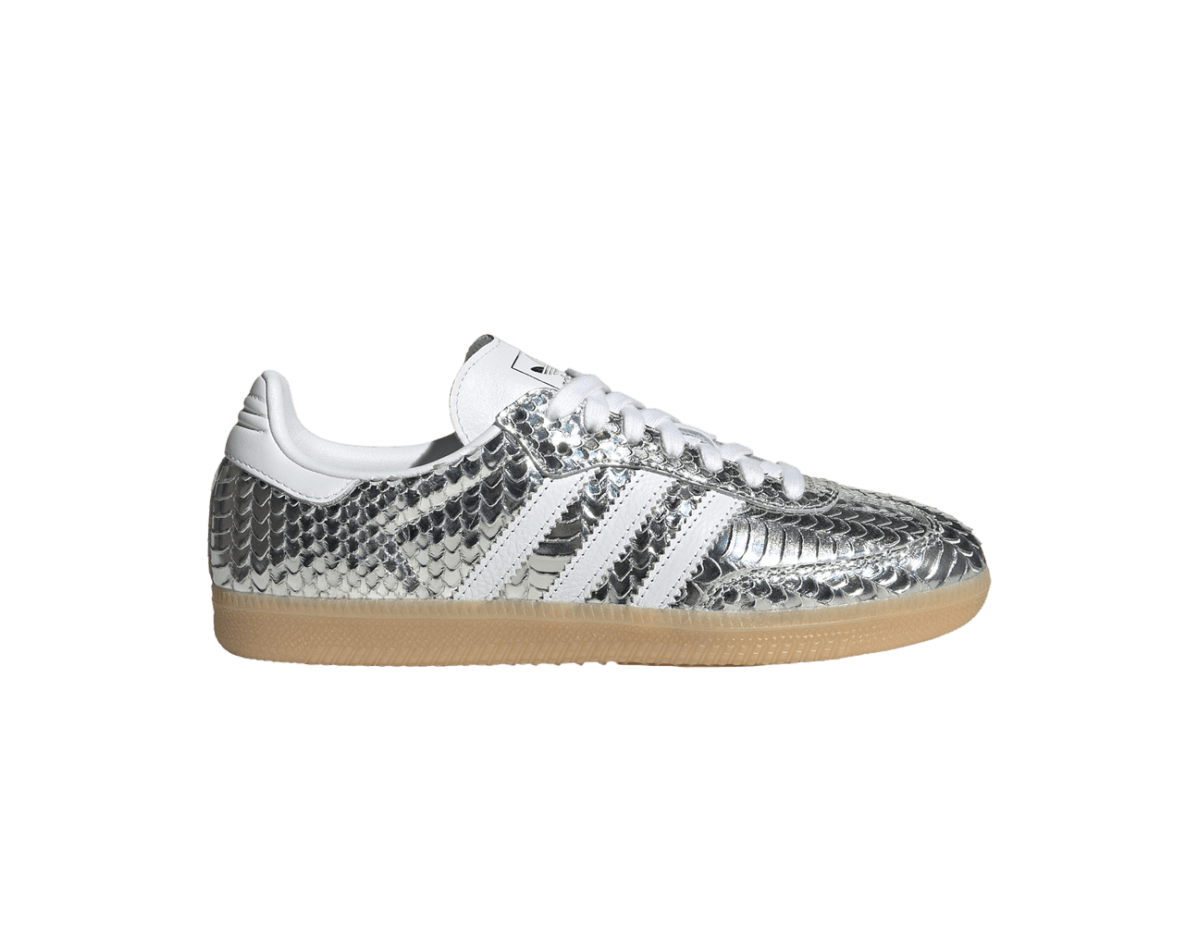 adidas Samba Patent Snakeskin Silver Metallic (Women's)