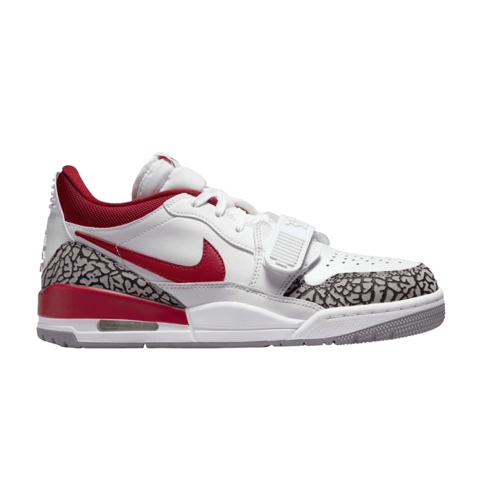 Jordan Legacy 312 Low White Cement Gym Red (Women's) Jordan Legacy 312 Low White Cement Gym Red (Women's)
