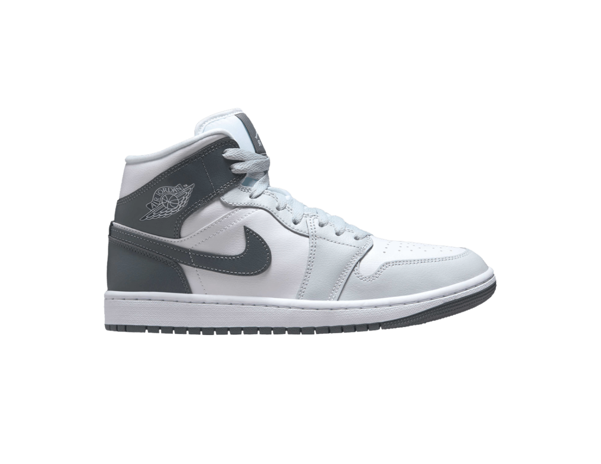 Jordan 1 Mid White Smoke Grey (Women's)