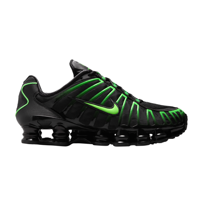 Nike Shox TL Black Green Strike Nike Shox TL Black Green Strike