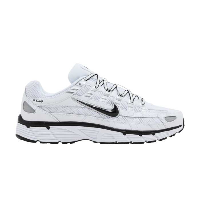 Nike P-6000 White Metallic Silver Black Nike P-6000 White Metallic Silver Black
