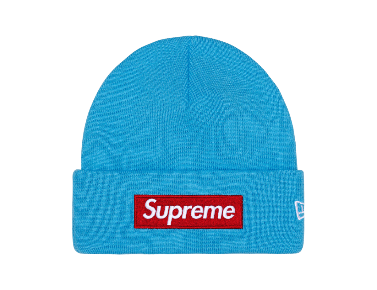 Supreme New Era Box Logo Beanie 'Cyan' Supreme New Era Box Logo Beanie 'Cyan'