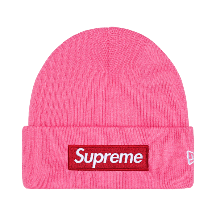 Supreme New Era Box Logo Beanie 'Magenta'