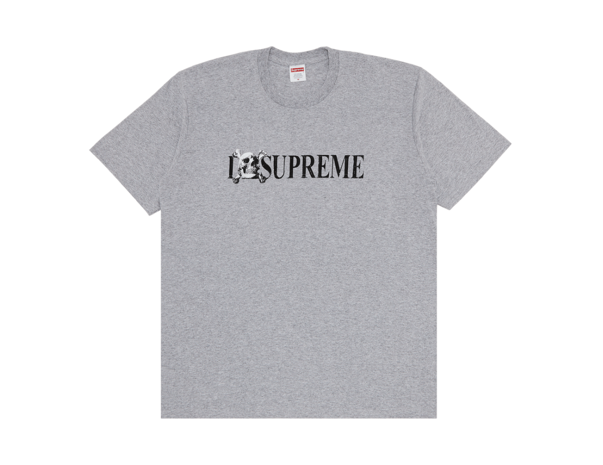 Supreme Skull Tee 'Heather Grey'
